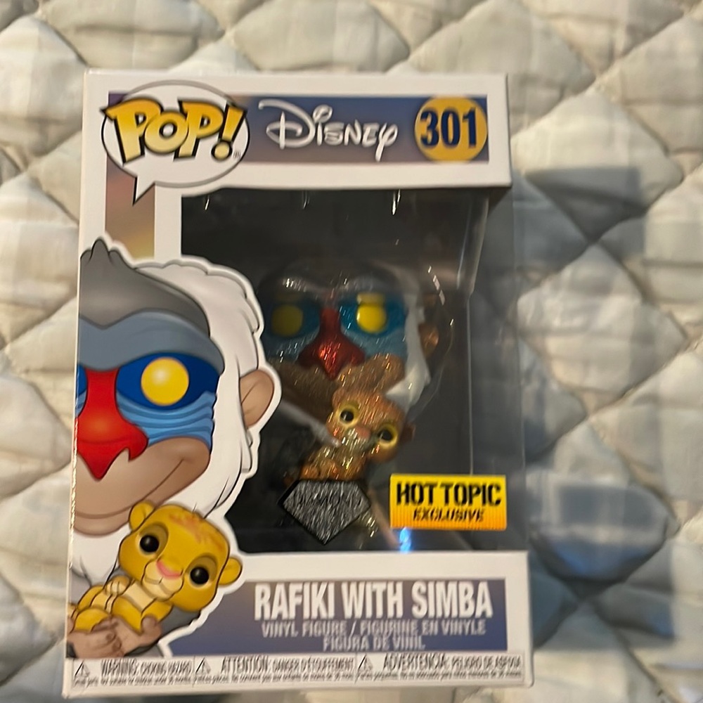 New diamond rafiki with Simba funko pop